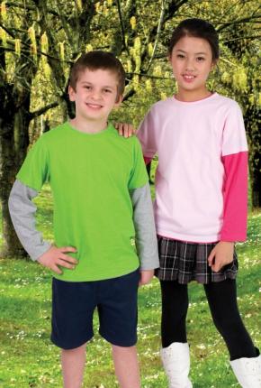 KIDS DOUBLE SLEEVE T-SHIRT